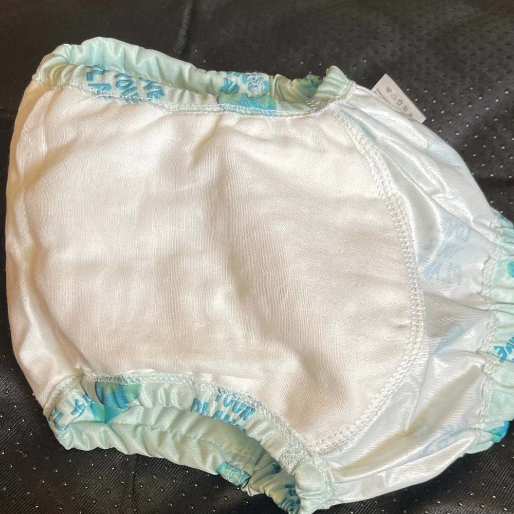 Eco-Friendly Kids Diaper Cover - Green with blue “Love your Planet”